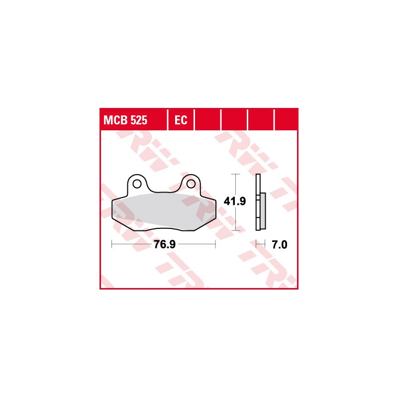 Klocki hamulcowe TRW ZF KH86 organic Honda NSR 50 89-96, NSR 80 87-92, FS 125 Sonic 03- (PROMOCJA)