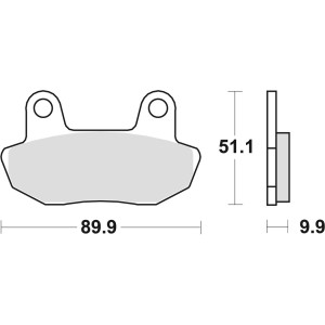 TRW ZF Klocki Hamulcowe KH90 Organic Honda CB 450 84-85, VT 750 83-86 - Promocja