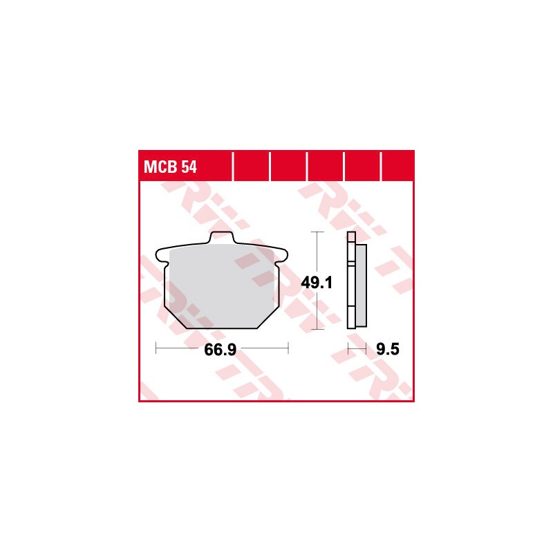 Klocki hamulcowe TRW ZF KH31 do Honda CX 500, CB 750, CB 900, CBX 1000, GL 1000/1100 - przód