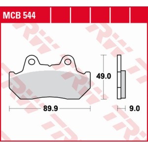 Klocki hamulcowe TRW ZF KH069/2/3 do Honda CBX 125F, CN 250 Helix, NSR 250/400R, CB 450