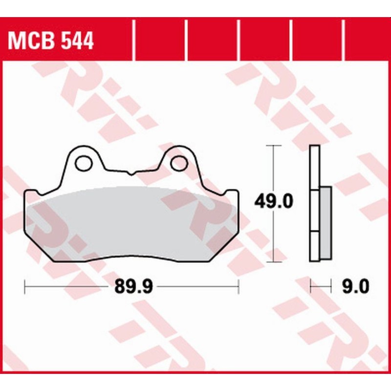 Klocki hamulcowe TRW ZF KH069/2/3 do Honda CBX 125F, CN 250 Helix, NSR 250/400R, CB 450