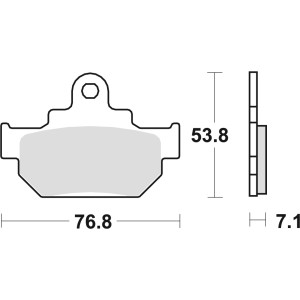 Klocki hamulcowe TRW ZF KH106 do Suzuki GZ 125, VL 125, LS Savage 650 - przód