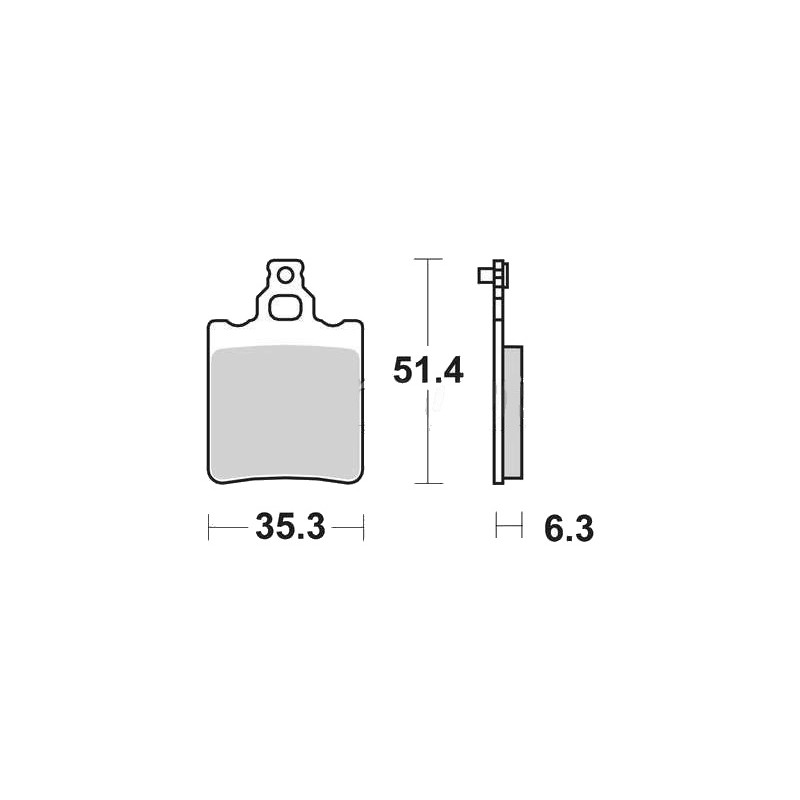 Klocki hamulcowe TRW ZF KH60 KH337 do Aprilia RS 50, RX 50, TUAREG 125, KTM SX 60, SX 65 - tył