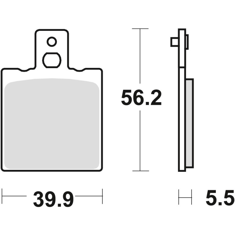 TRW ZF Klocki hamulcowe KH47/2 Organic Yamaha TZR 125 91-95, tył