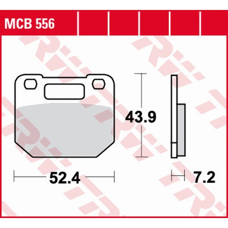 TRW ZF Klocki Hamulcowe KH110 Organic Suzuki RG 80 Gamma '85-'96, RG 125 Gamma '85-'90 Przód