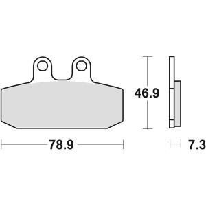 TRW ZF KLOCKI HAMULCOWE KH256 ORGANIC APRILIA RX 125 85-89, TUAREG 350 / 600 86-89, HONDA NSR 125 88-03, CRM 125 90-99, KTM EXC