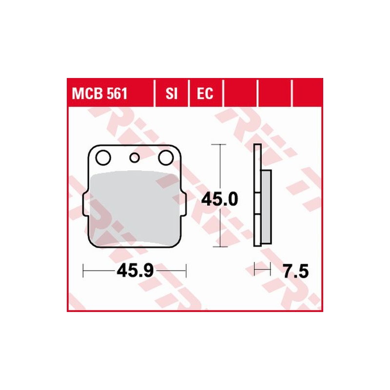 Klocki hamulcowe TRW ZF KH84 do Suzuki DR 800 88-90, Yamaha YFZ 450 04-20 (tył)
