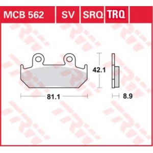 Klocki hamulcowe TRW ZF KH121 Sinter Racing do Honda CMX 450, CBR 600, XRV 750 Africa Twin