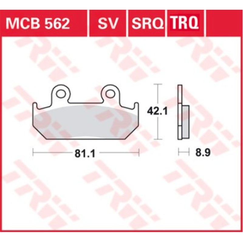Klocki hamulcowe TRW ZF KH121 Sinter Racing do Honda CMX 450, CBR 600, XRV 750 Africa Twin