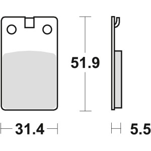 Klocki hamulcowe TRW ZF KH99 do Derbi Senda 50 99-02 (wyprzedaż)