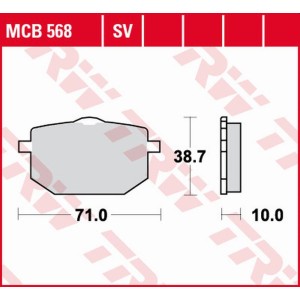 Klocki hamulcowe TRW ZF KH101 do Yamahy TT 600 '89, XT 600 '87-'90, XT 600Z TENERE '86-'91 - przód