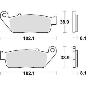 TRW ZF Klocki Hamulcowe KH142 Sinter Street BMW C-Evolution '14-, C 650 '11-, Suzuki Burgman 650 '04-, Przód