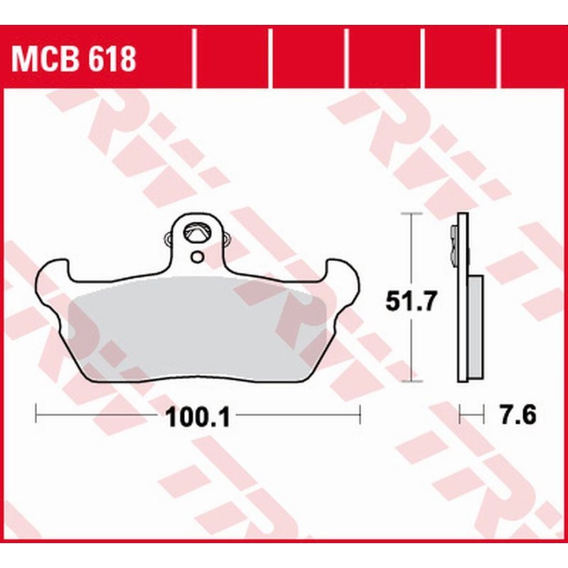 TRW ZF KLOCKI HAMULCOWE KH163 ORGANIC do Aprilia RX/Tuareg 125 '90-'92, Pegaso 600 '88-'92, Tuareg 600 '90-'91, Cagiva W12 35