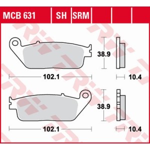 Klocki hamulcowe TRW ZF KH196 do Yamaha X-MAX - najlepsza jakość!