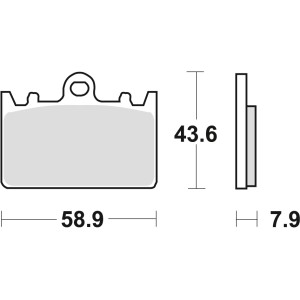TRW ZF Klocki hamulcowe KH180 Organic Kawasaki ZXR 400L 91-03 - Promocja