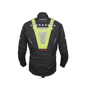ROLEFF PROMOCJA KURTKA TEKSTYLNA DŁUGA MODEL RO773 (3W1) KOLOR CZARNY/ŻÓŁTY FLUO ROZMIAR L