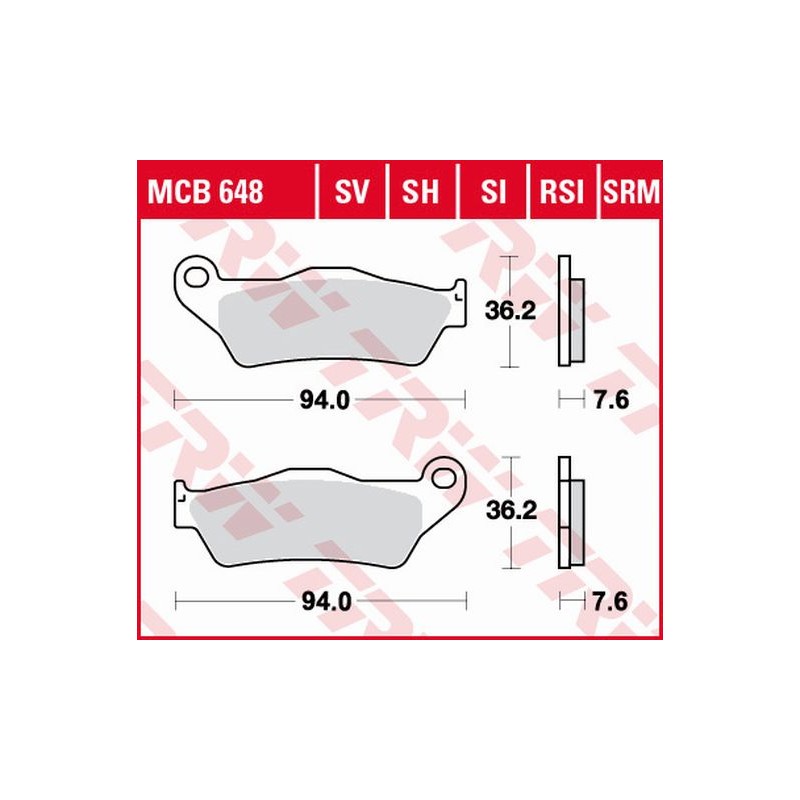 Klocki hamulcowe TRW ZF KH181 do BMW R 1200 HP2, R-NINE T, K 1300 GT oraz KTM EXC 525 i LC4 ADV