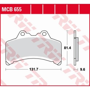 Klocki hamulcowe TRW ZF KH191 do Yamaha GTS 1000 '93-'99 - przód
