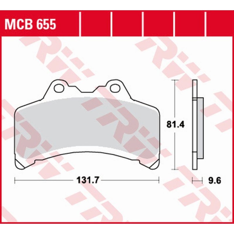 Klocki hamulcowe TRW ZF KH191 do Yamaha GTS 1000 '93-'99 - przód