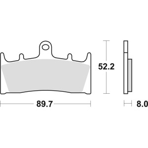 Klocki hamulcowe TRW ZF KH188 do Kawasaki ZX9R, ZRX 1100/1200, VN 1500/1600 oraz Suzuki GSF 1200