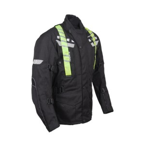 ROLEFF WIELKA PROMOCJA KURTKA TEKSTYLNA DŁUGA MODEL RO773 (3W1) KOLOR CZARNY/ŻÓŁTY FLUO ROZMIAR M