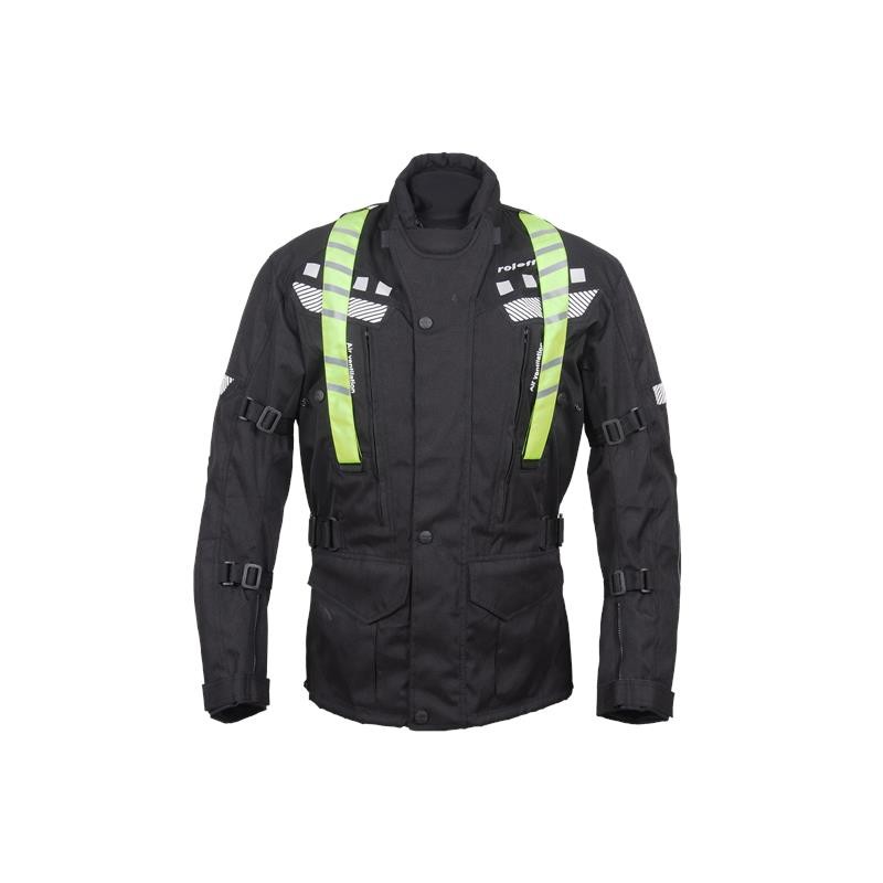 ROLEFF WIELKA PROMOCJA KURTKA TEKSTYLNA DŁUGA MODEL RO773 (3W1) KOLOR CZARNY/ŻÓŁTY FLUO ROZMIAR S