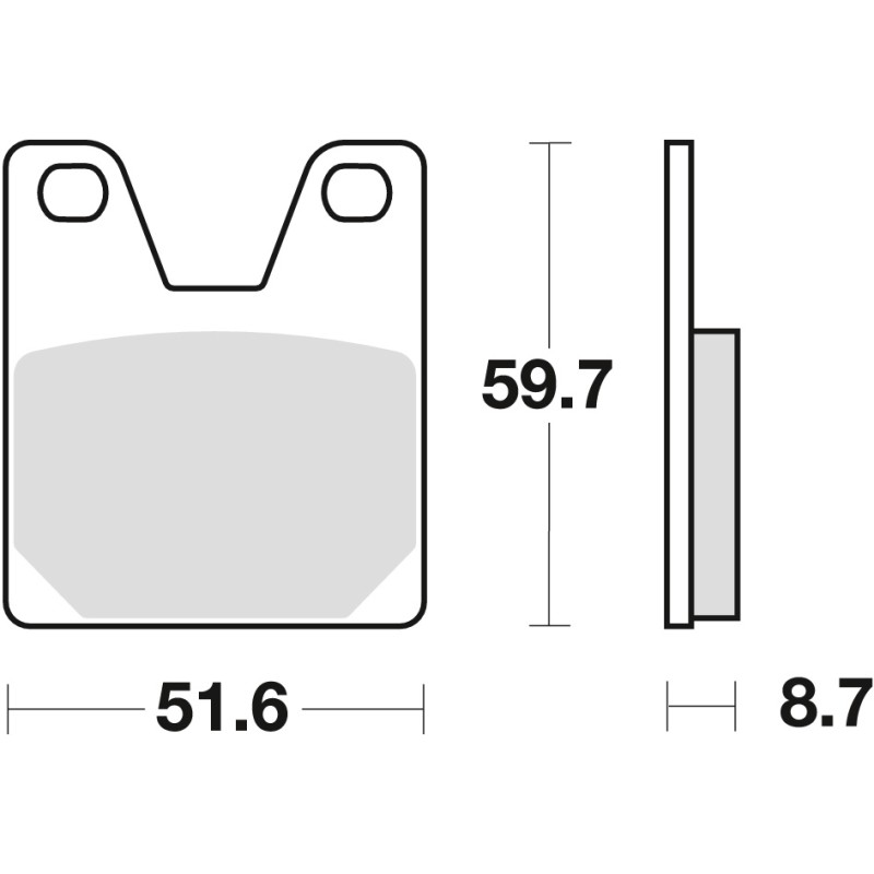 Klocki hamulcowe TRW ZF KH267 do Yamahy YZF 750 99-01 R1 98-99 - tył (PROMOCJA)