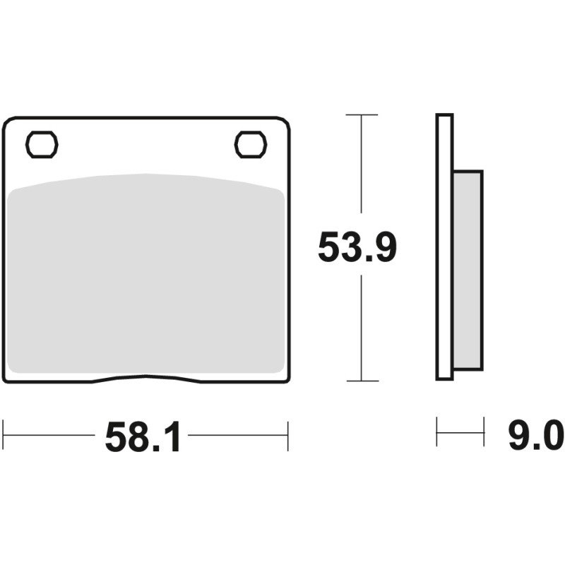 Klocki hamulcowe TRW ZF KH36 do Kawasaki Z1000/Z1 77-81, ZG1300 84-89, Suzuki GS550 79-82, GS750 77-79, GSX750 80-87