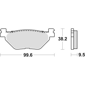 Klocki hamulcowe TRW ZF KH319/2 do Yamaha TDM 900 02-14 XV 950 13- XT 1200 Z 10- FJR 1300 01- XVS 1300 07-16 XV 1700