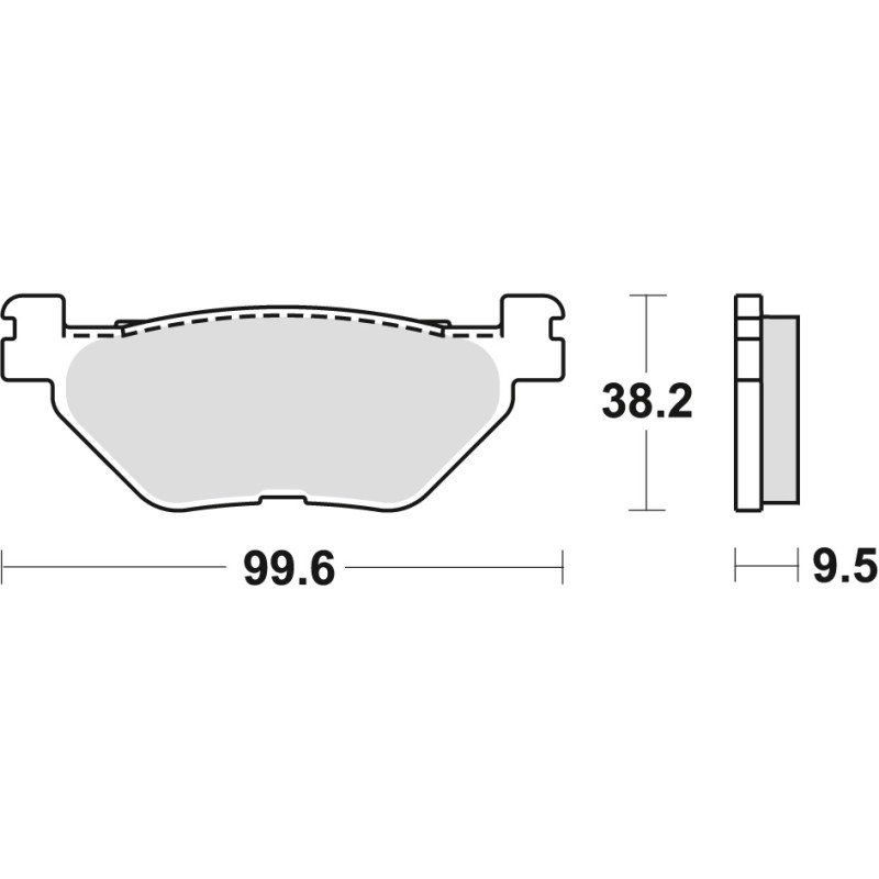 Klocki hamulcowe TRW ZF KH319/2 do Yamaha TDM 900, XV 950, XT 1200 Z, FJR 1300, XVS 1300