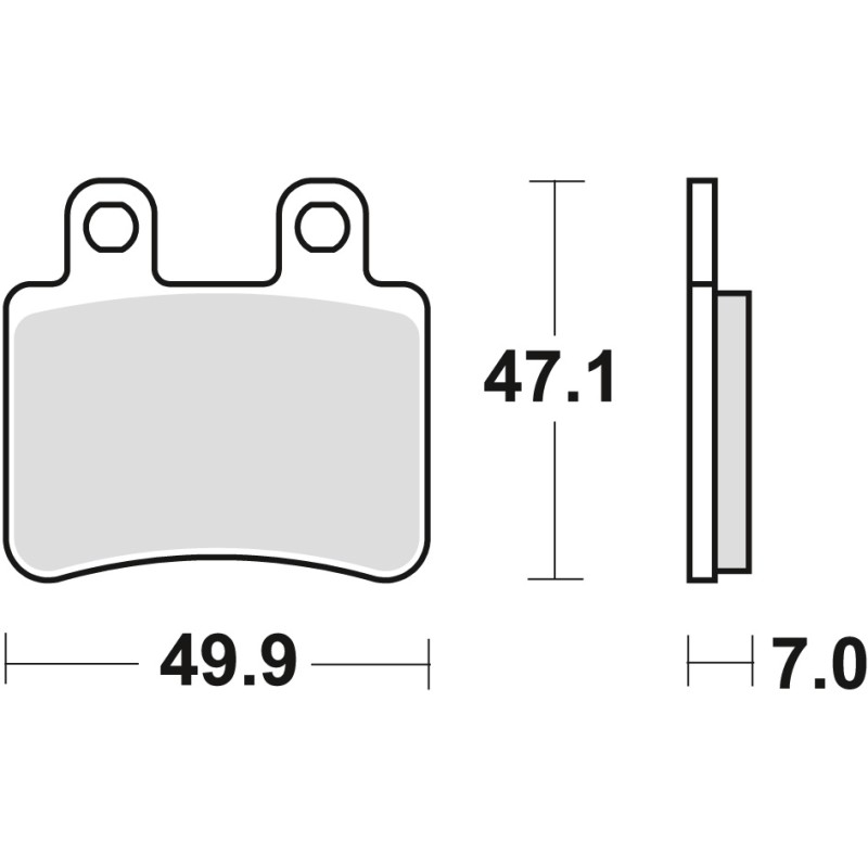 TRW ZF Klocki hamulcowe KH350 Organic Yamaha DT 50 02-08, XT 125 05-12, przód/tył