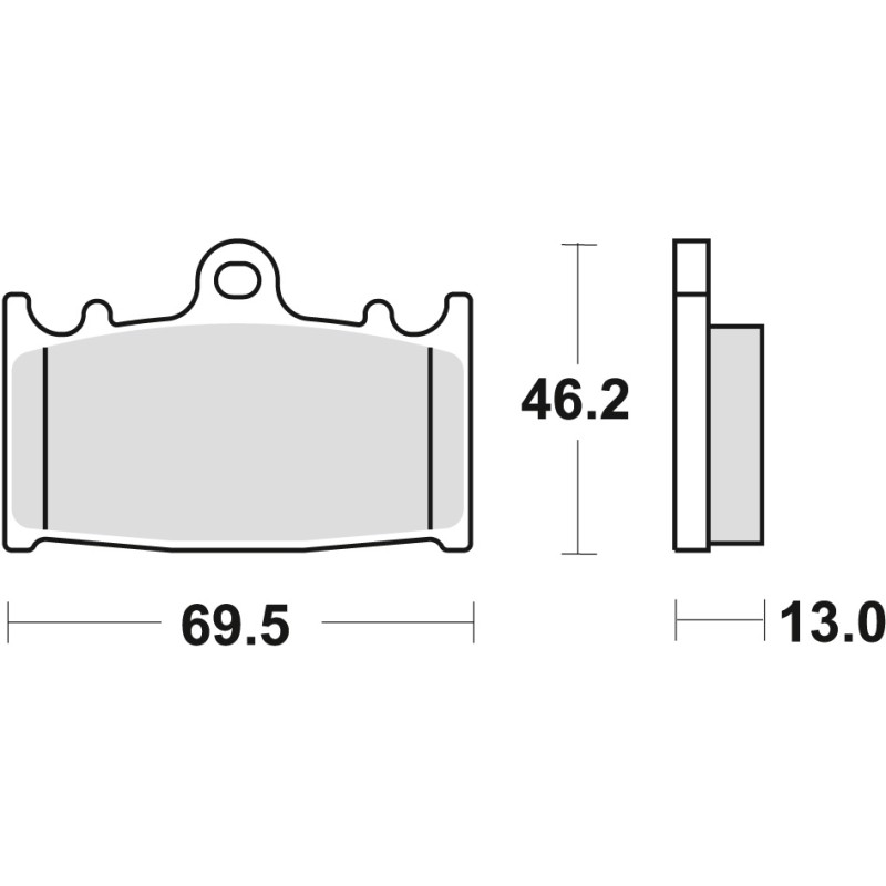 Klocki hamulcowe TRW ZF KH366 do Suzuki VL 1500 Intruder 01-08 - tył