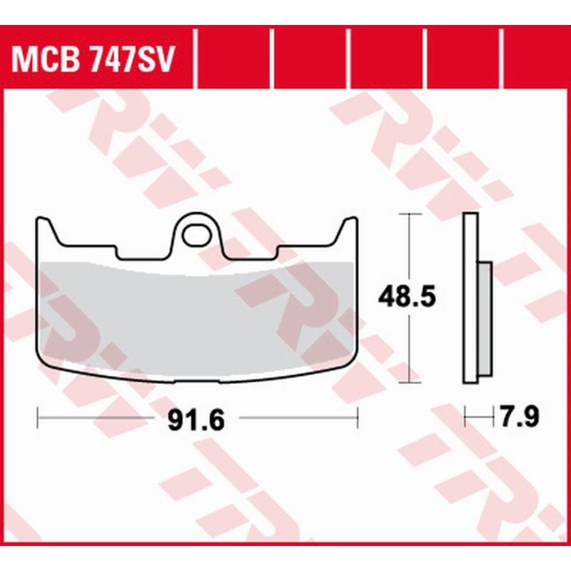 TRW ZF Klocki Hamulcowe KH345 Sinter Street Buell XB-9R Firebolt '02-'07, XB-9S/SX Lightning '03-'10, XB-12S/R/X/TT Firebolt