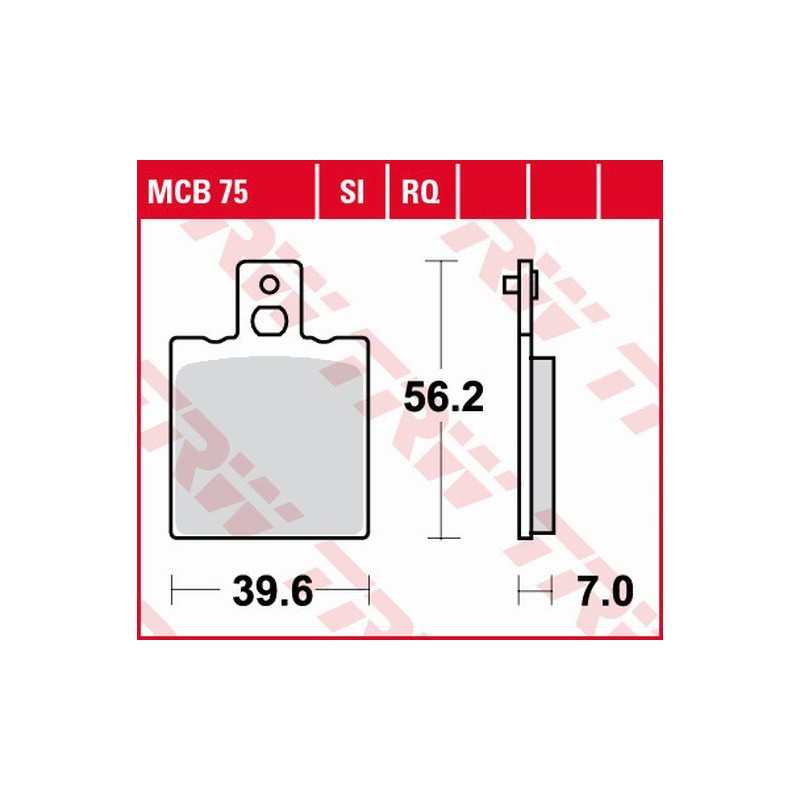 Klocki hamulcowe TRW ZF KH47 do Aprilia AF-1 / ET 50, RS 250 oraz Yamaha SZR 660