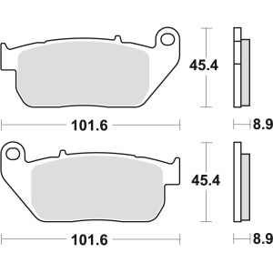 TRW ZF Klocki hamulcowe KH381 Sinter Street Harley-Davidson XL 883 03-15, XL 1200 04-13, przód