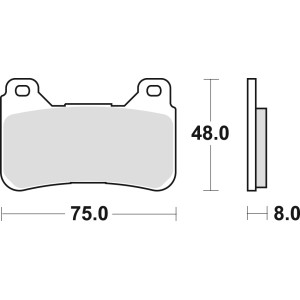 TRW ZF Klocki hamulcowe KH390 Sinter Street Honda CBR 600 RR 05-16, CBR 1000 Fireblade 04-16 - Przód