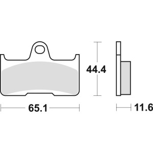 Klocki hamulcowe TRW ZF KH344 Sinter Offroad Yamaha YFM 660 02-08 - tył