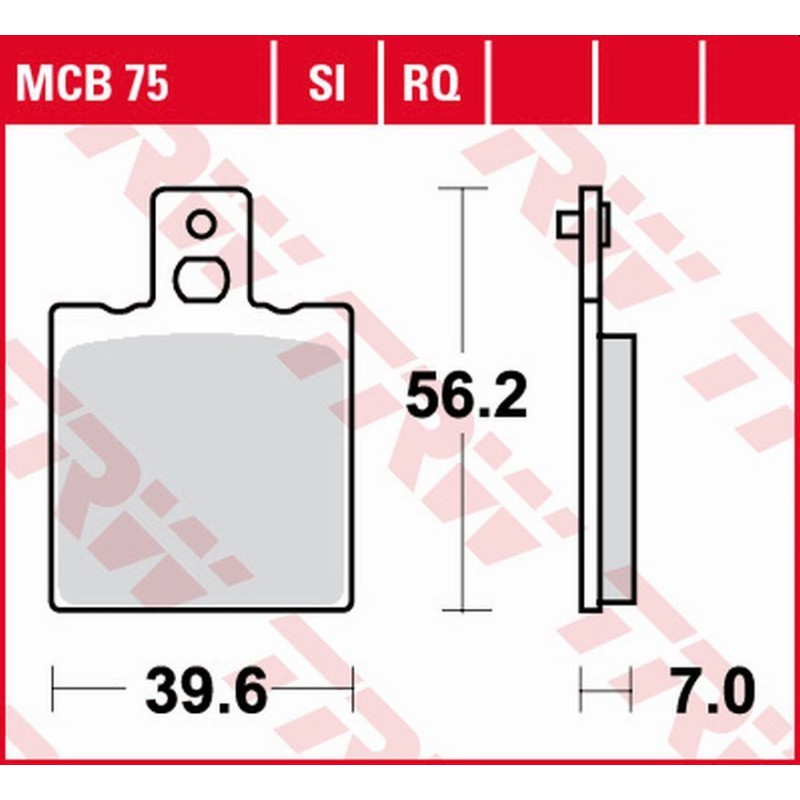 TRW ZF Klocki Hamulcowe KH047 Sinter Offroad Cagiva W8 125 '92-'95, River 600 '94-'97, Elefant 650/750 '85-'89 Tył, Husqvarna