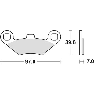 TRW ZF Klocki hamulcowe KH159 Sinter Offroad Polaris Sportsman 400 98-, Scrambler 500 01-10, Sportsman 700 / 800 07-09, przód/ty