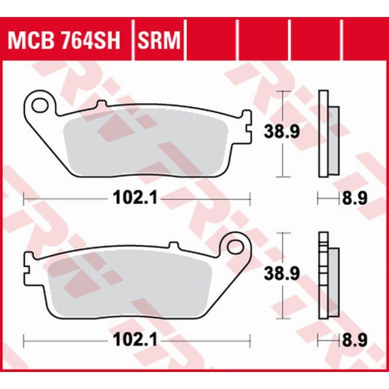 TRW ZF Klocki hamulcowe KH142 Sinter Street do BMW C 650, Honda VT 600 Shadow, CB/CBR 650, NTV 650