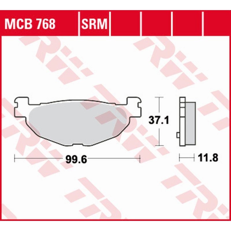 TRW ZF Klocki hamulcowe KH408 Sinter Yamaha Majesty T-Max
