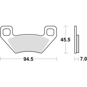 Klocki hamulcowe TRW ZF KH395 do Arctic Cat ATV 300/450/500/700/1000