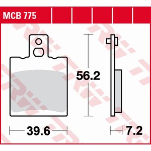 TRW ZF Klocki Hamulcowe KH47 Organic Aprilia RS 125 Extrema '92-'06 Tył