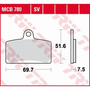 TRW ZF Klocki Hamulcowe KH399 Sinter Street do Aprilii RS4 50/125 '11-, Derbi GPR 50 2T '09-'16, GPR 125 2T/4T '04-'16, Peugeot