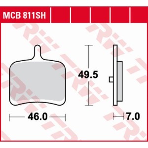 TRW ZF Klocki hamulcowe KH460 Sinter Street Buell R/CR 1125 XB3 '08-'10, EBR RX/SX 1190 '14-, tył