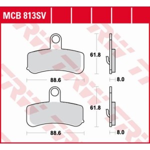 TRW ZF Klocki hamulcowe KH457 Sinter Street Harley-Davidson 1584 / 1690 / 1750 / 1800 08-17 - Przód