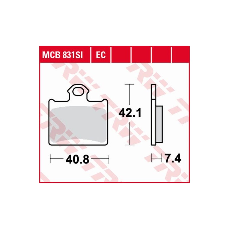 TRW ZF Klocki hamulcowe KH602 Sinter Offroad KTM E-SM Freeride Electric 14-, SX 85 11-, 250 Freeride 14-, 350 Freeride 12-17, HU