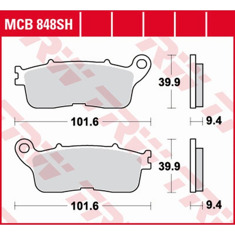 Klocki hamulcowe TRW ZF KH636 do Hondy VFR 1200F i VFR 1200X Crosstourer