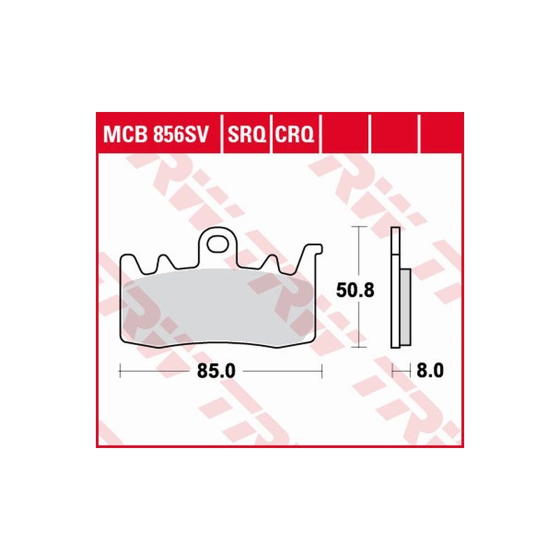 TRW ZF Klocki hamulcowe KH630 Sinter Street BMW F 800 R 15-, S 1000 XR 17-, R 1200 GS / ADV / R / RT 13-18, R-NINE T 13-16, R 12