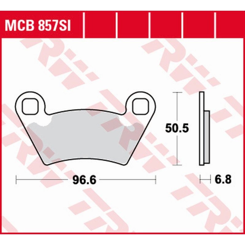 TRW ZF Klocki hamulcowe KH354 Sinter Offroad Polaris Ranger 700 4X4/6X4/6X6 '06-'09, Ranger 800 '10-'12, Ranger 900 '11-